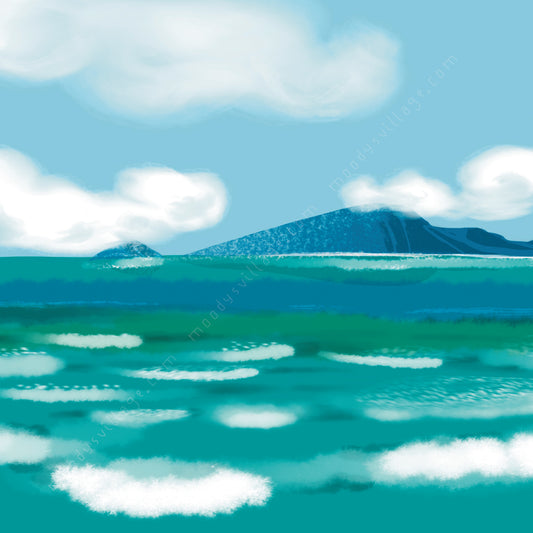 ทะเลในวันฟ้าใส (The Sea On A Bright Day) 8x10" Landscape