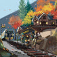 Autumn Train with Characters